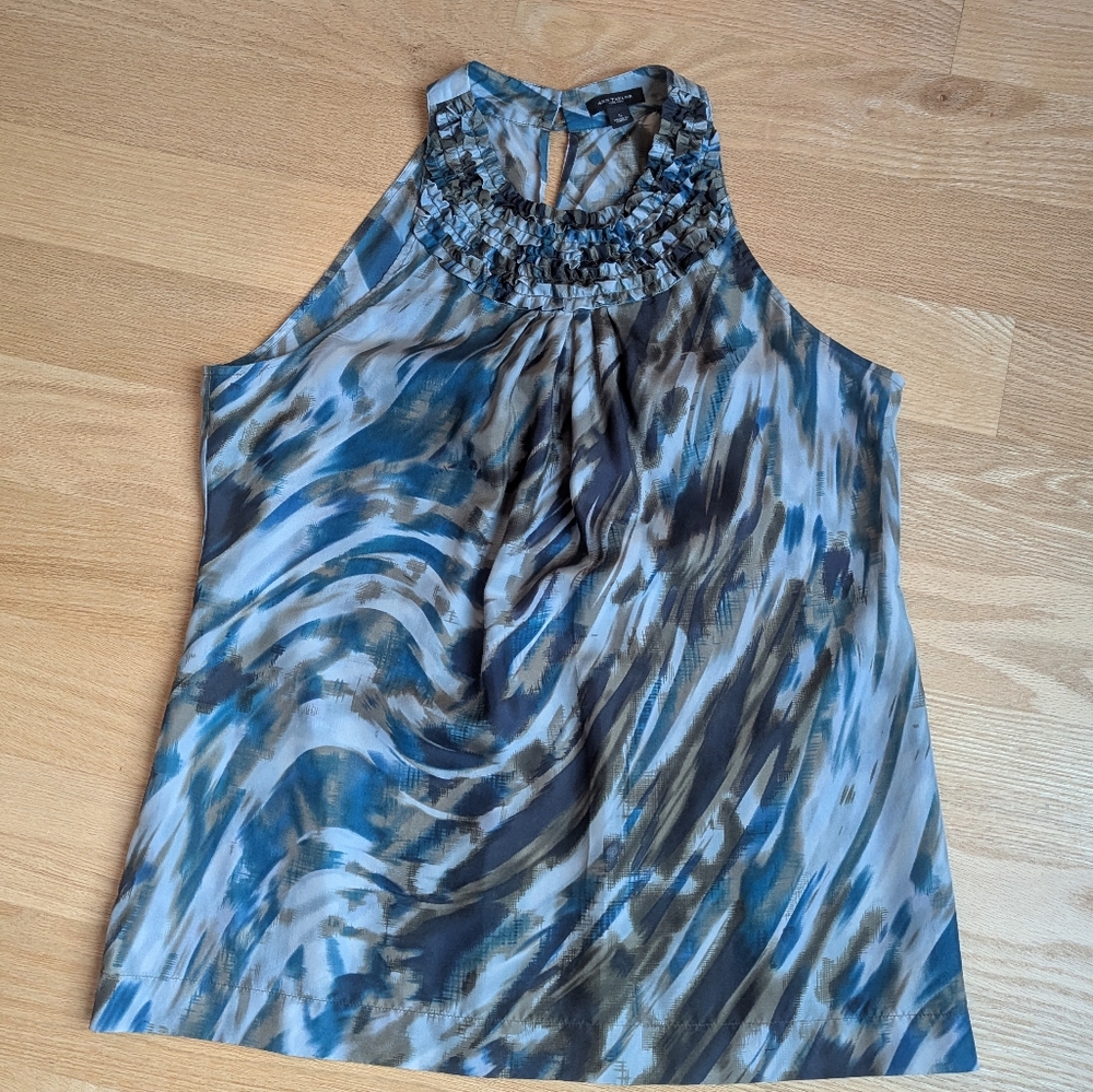 Ann Taylor 100% Silk Halter Style Top